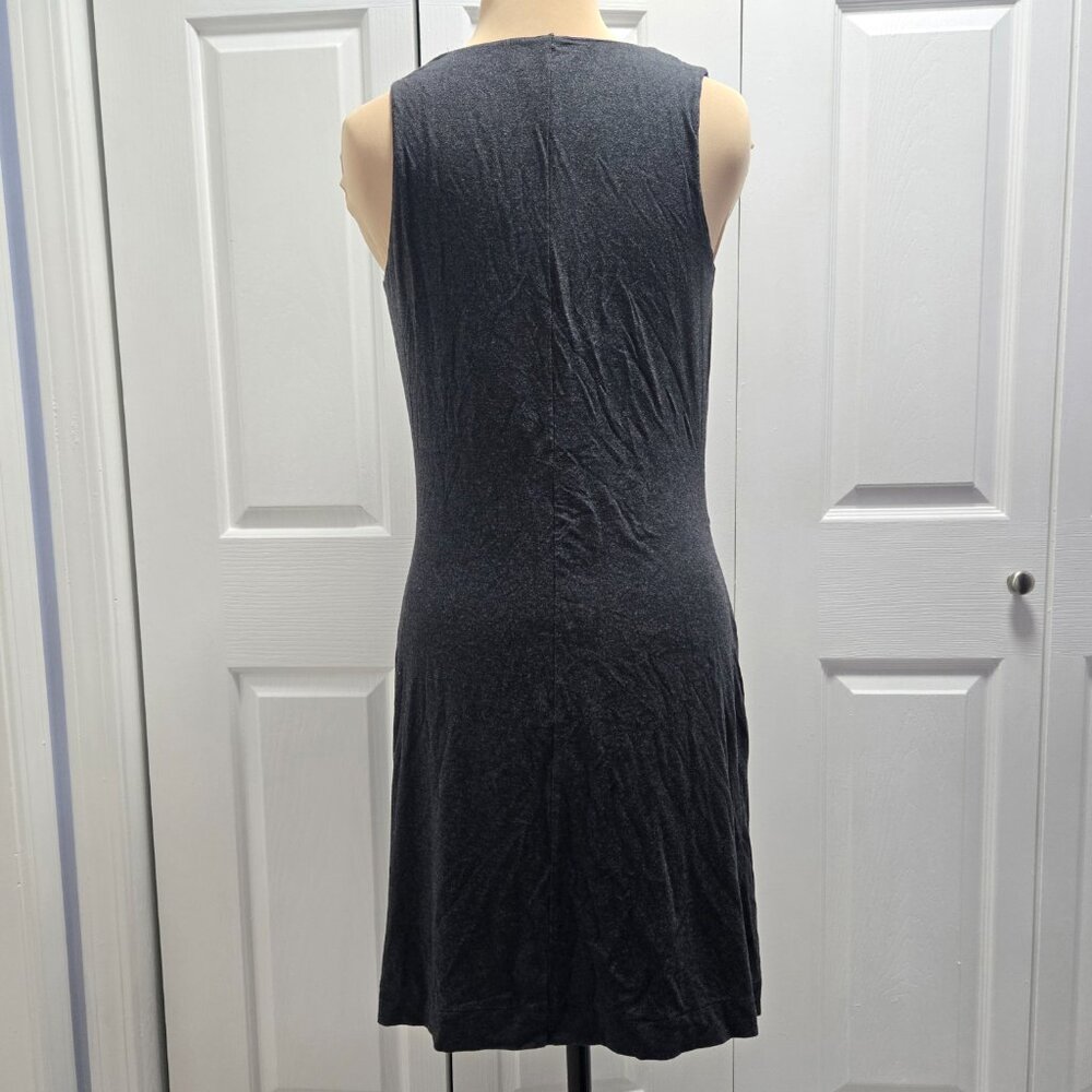 Athleta Inverse Drape Dress Purple Charcoal Size Small - Picture 3 of 5
